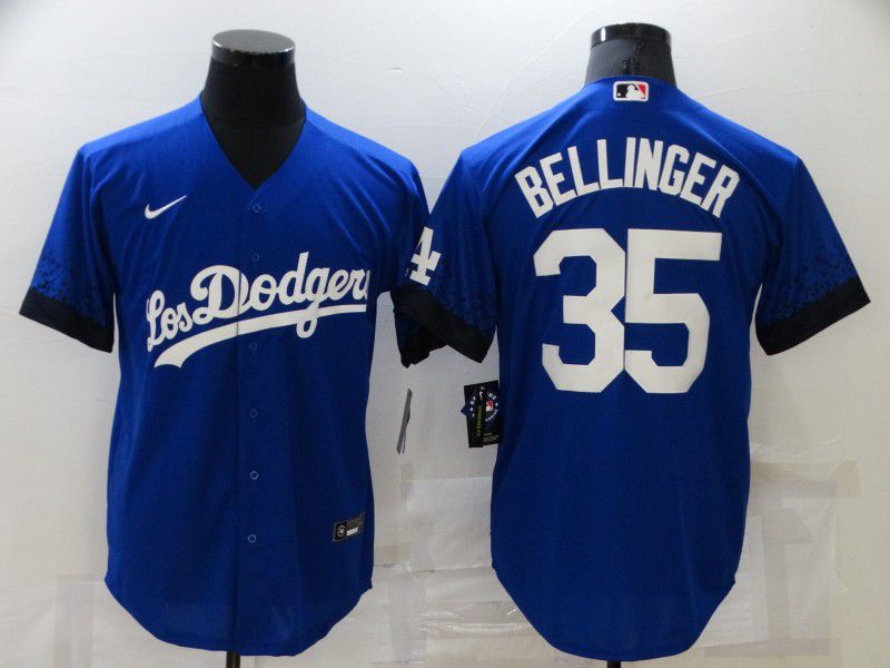 Men Los Angeles Dodgers #35 Bellinger Blue City Edition Game Nike 2021 MLB Jersey->los angeles dodgers->MLB Jersey